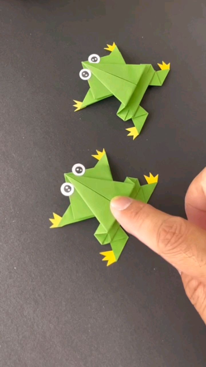 手工折纸小青蛙教程来咯