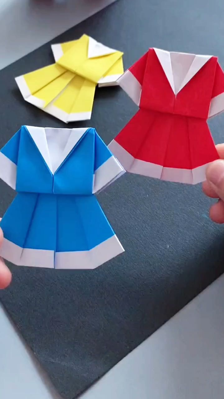 手工折纸裙子太厉害了