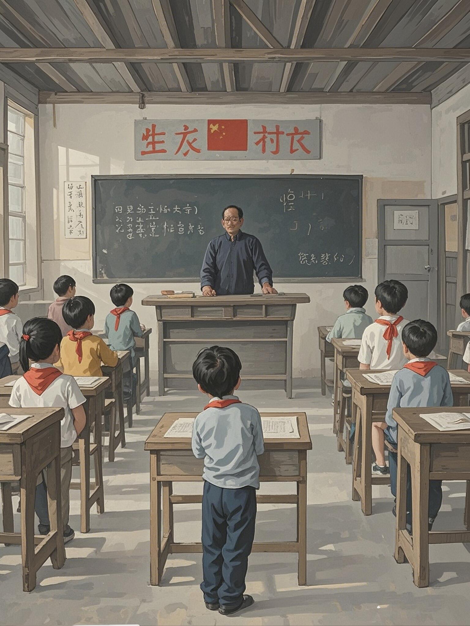 记忆中那间破旧教室,说不出来的感受,斑驳的墙面,是岁月留下的画卷