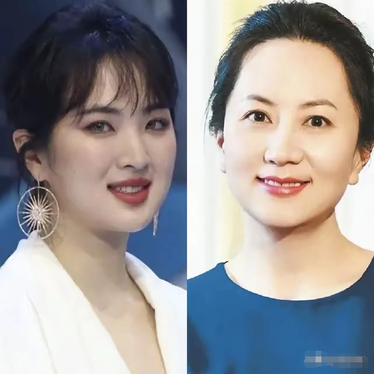 华为董事长两个女儿图片