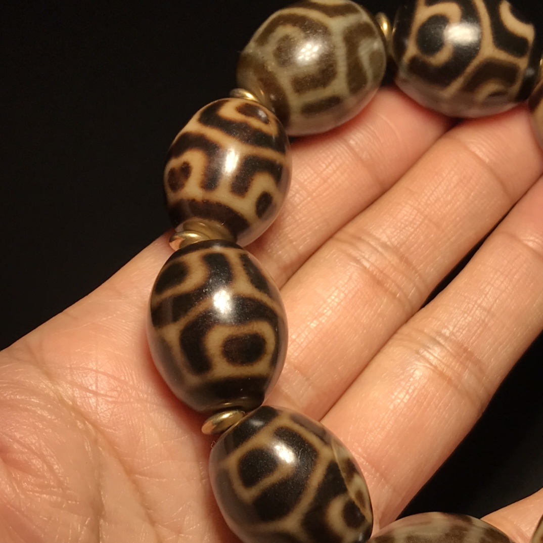 洛龟甲莲花天珠