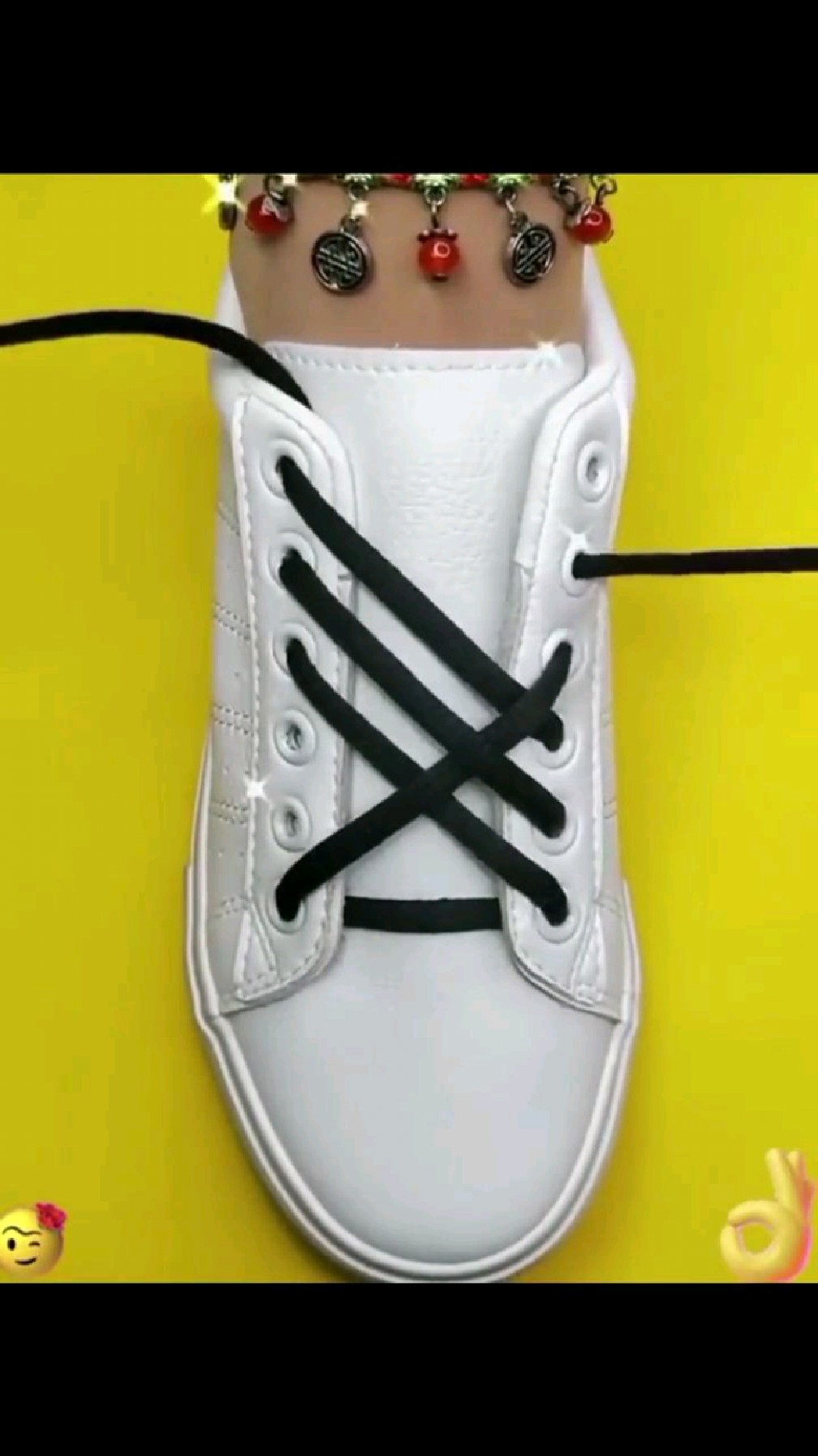 穿搭分享鞋带花样系法