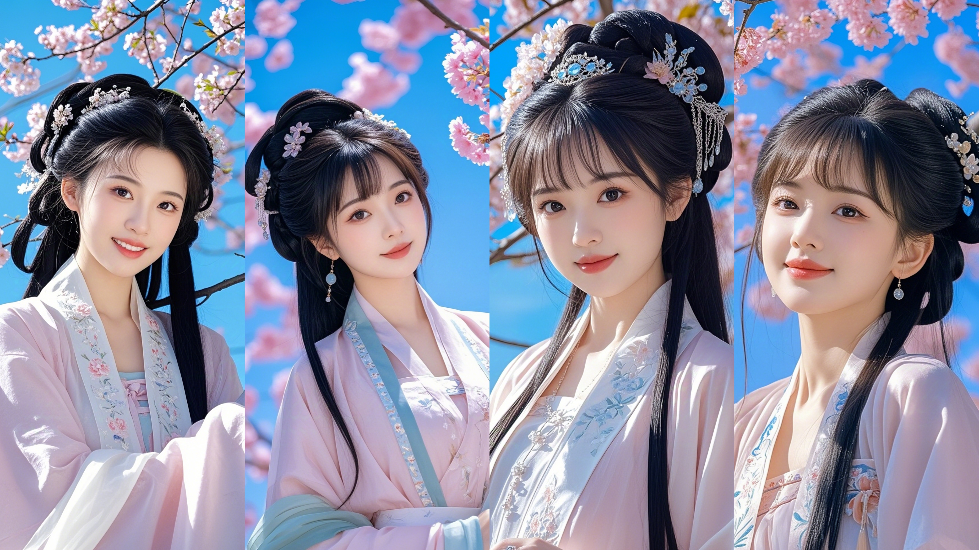 古风美女写真壁纸樱花