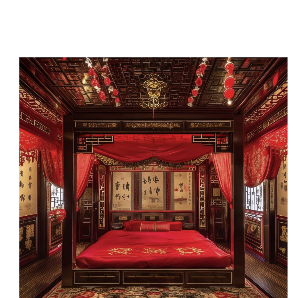 王老虎抢亲书房背景古代女子绣楼的布置道观卧室图片古代王爷卧室图