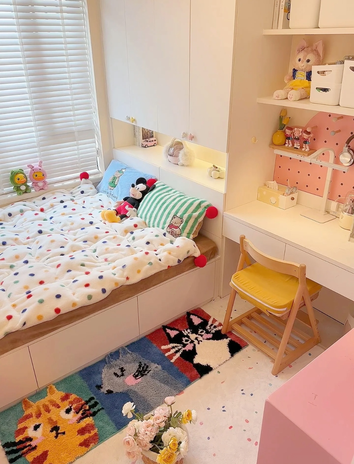 女孩子8㎡的小卧室,氛围感满满