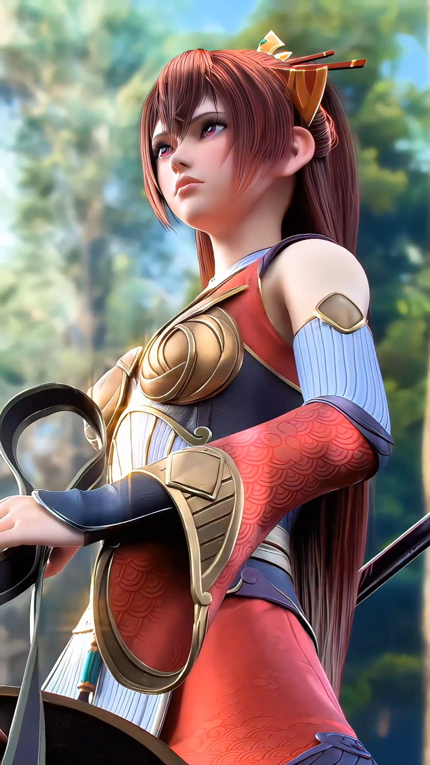 帅气女战神#虎鹤妖师录赵馨彤女王登场 #国漫女神