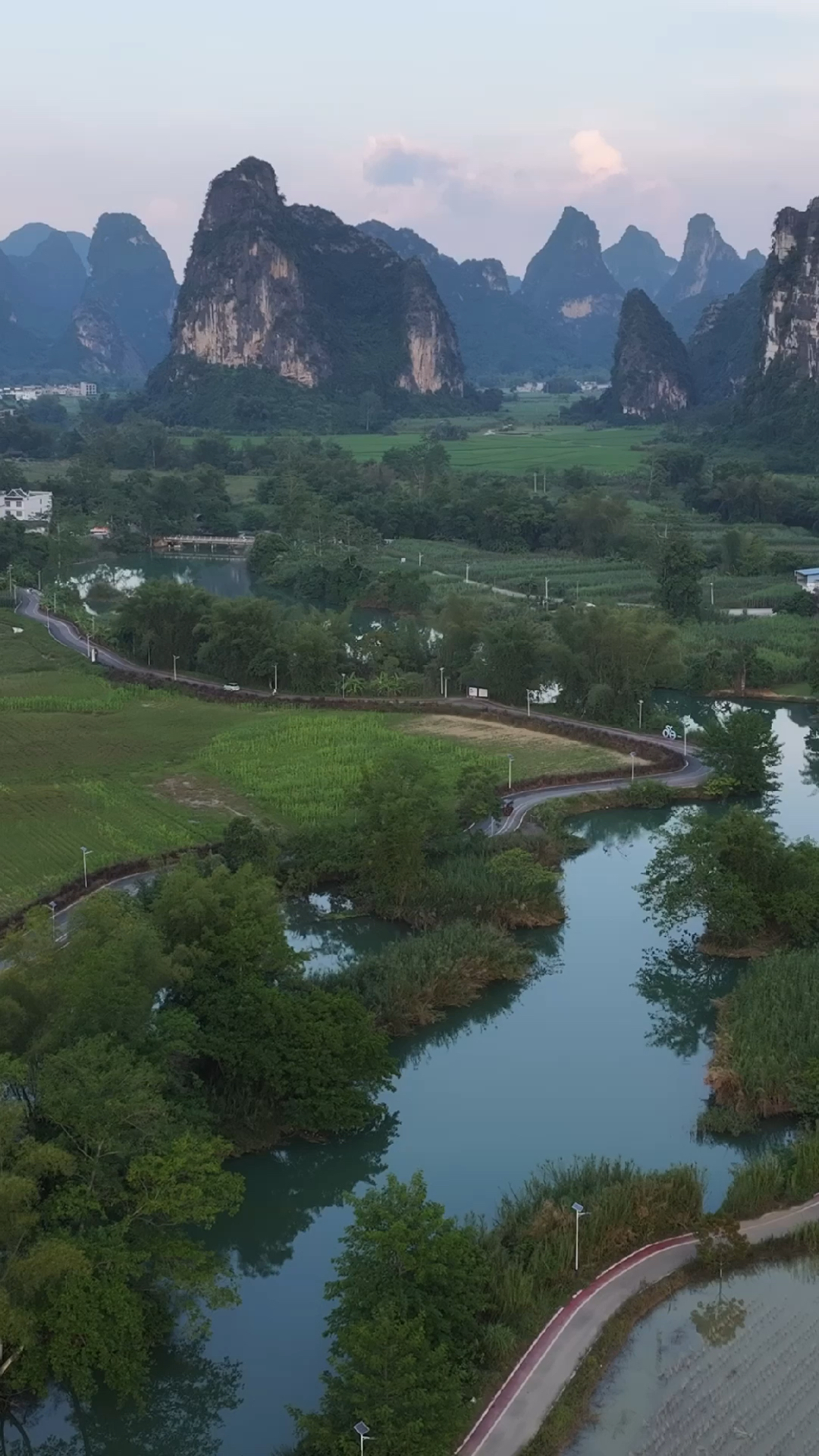 崇左明仕田园风景区图片