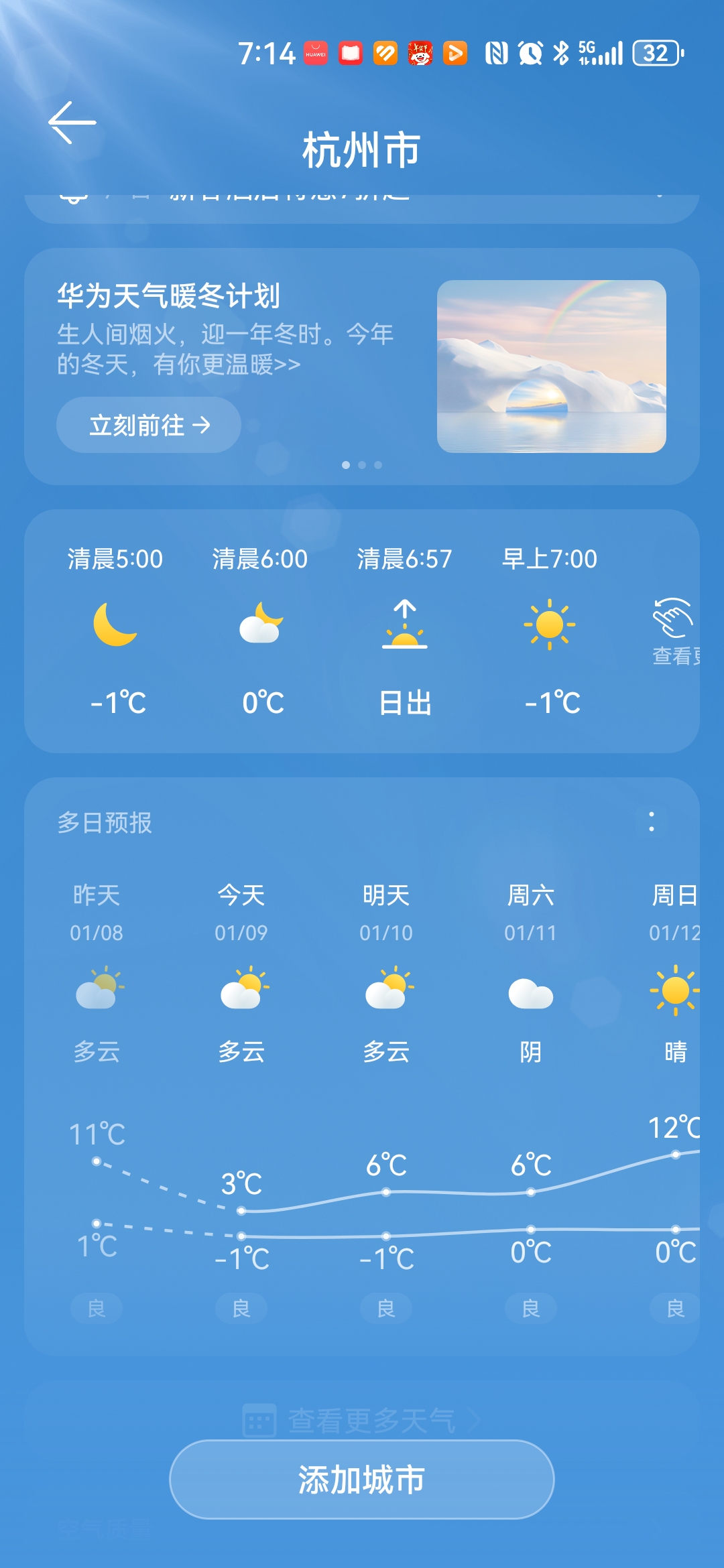 鹰潭月湖天气预报