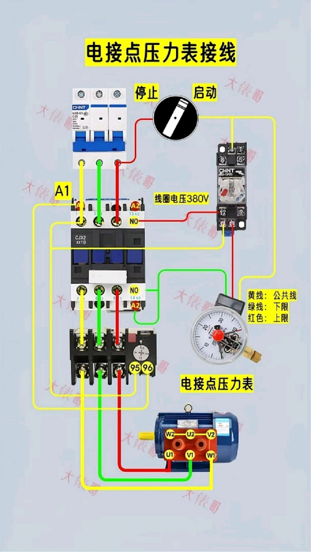 插排内部接线图原理图片