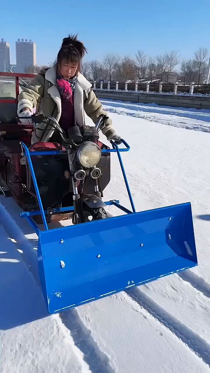 农村自制滑雪车图片