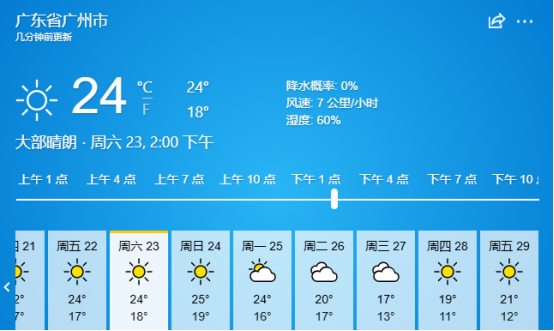 下周三天气预报