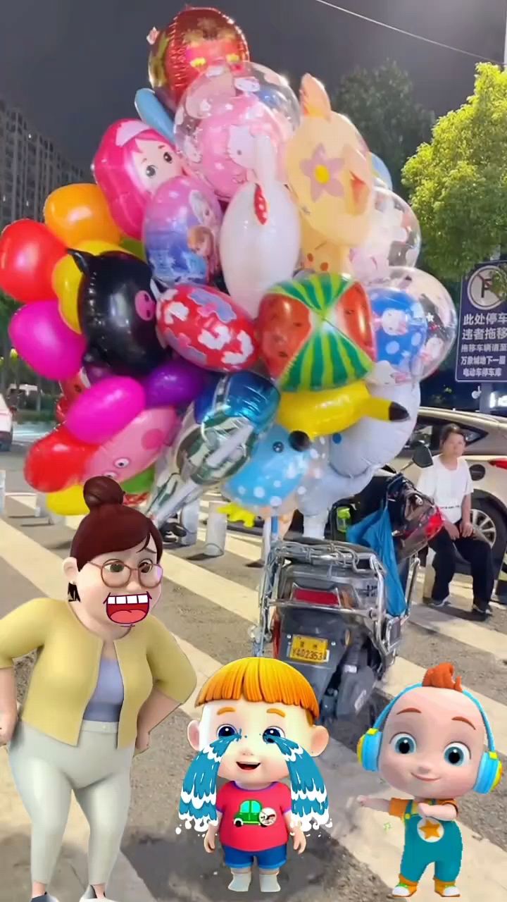 气球被调皮小朋友扎破了