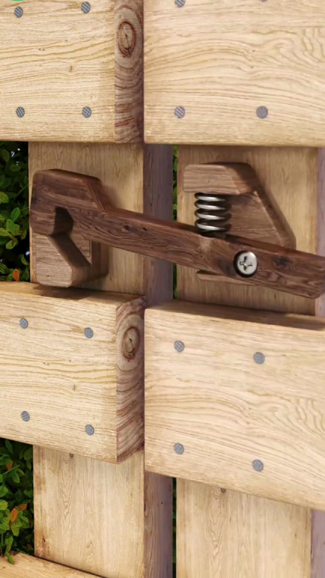 揭秘农村60年代大门门锁巧妙的工作原理!70后还记得这门锁吗?