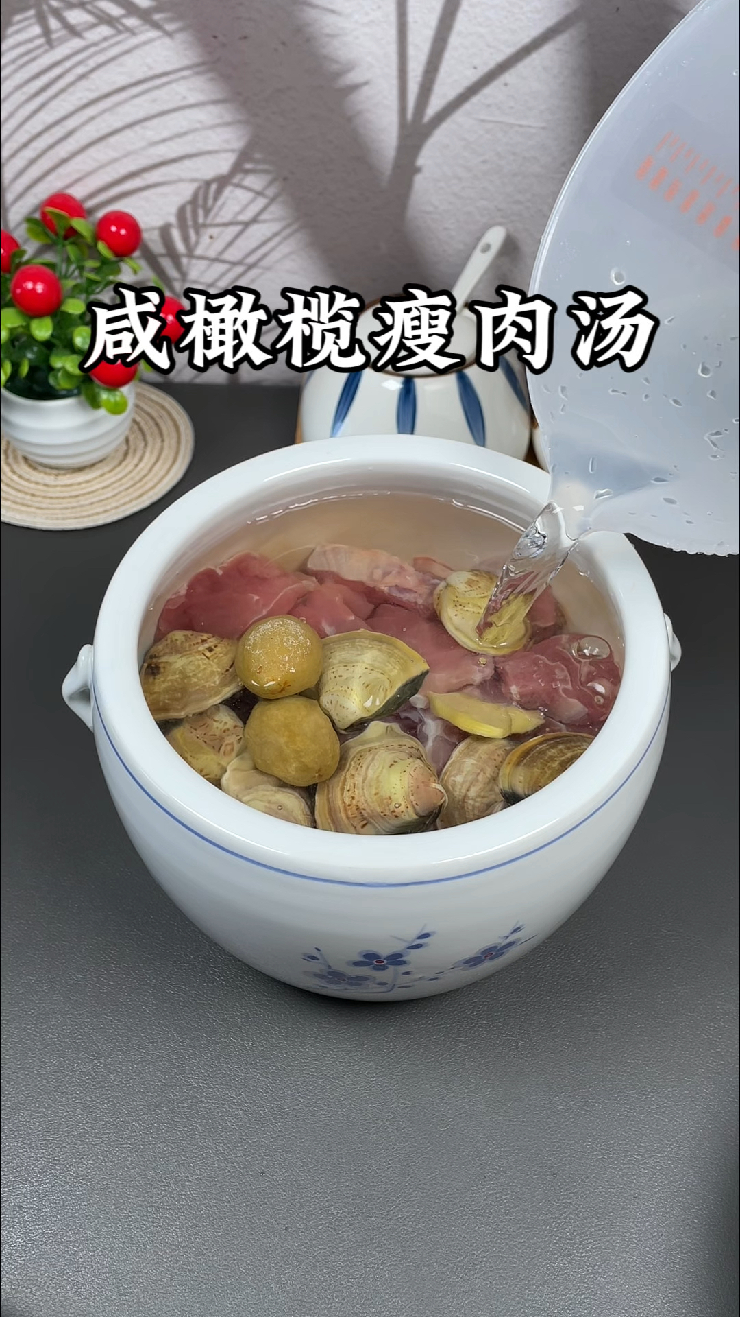 咸橄榄牛肉汤图片