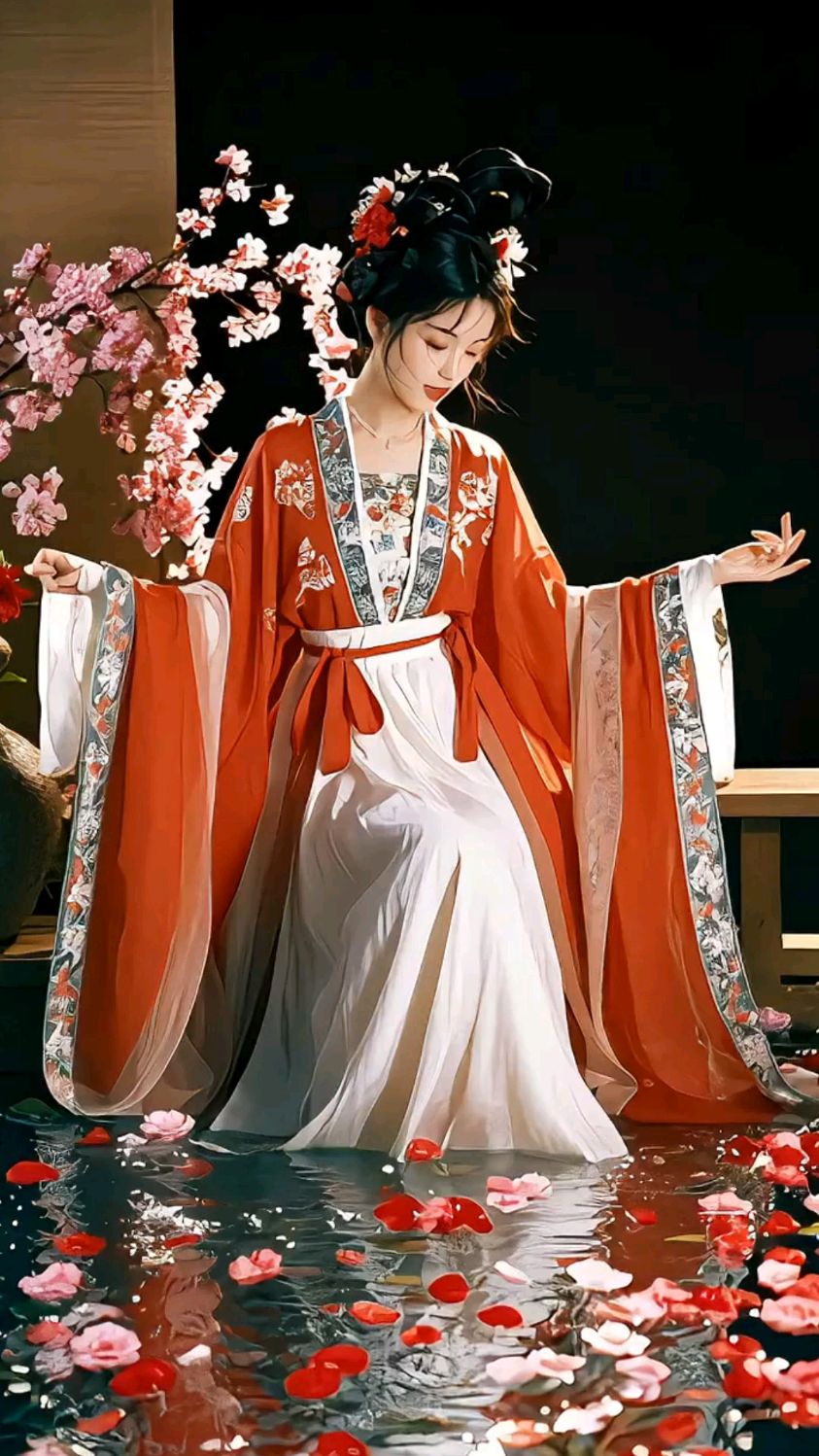 《仕女出浴图》,一池春水,尽显风韵