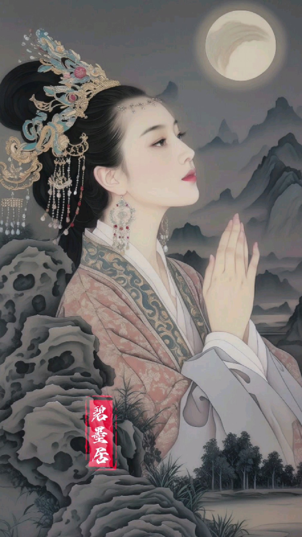 中国四大美女之貂蝉拜月