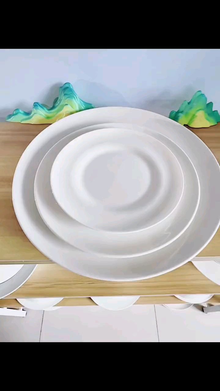 唐山陶瓷盘子镶金边的唐山骨瓷盘子白瓷盘子骨质瓷白胎盘子镶金边