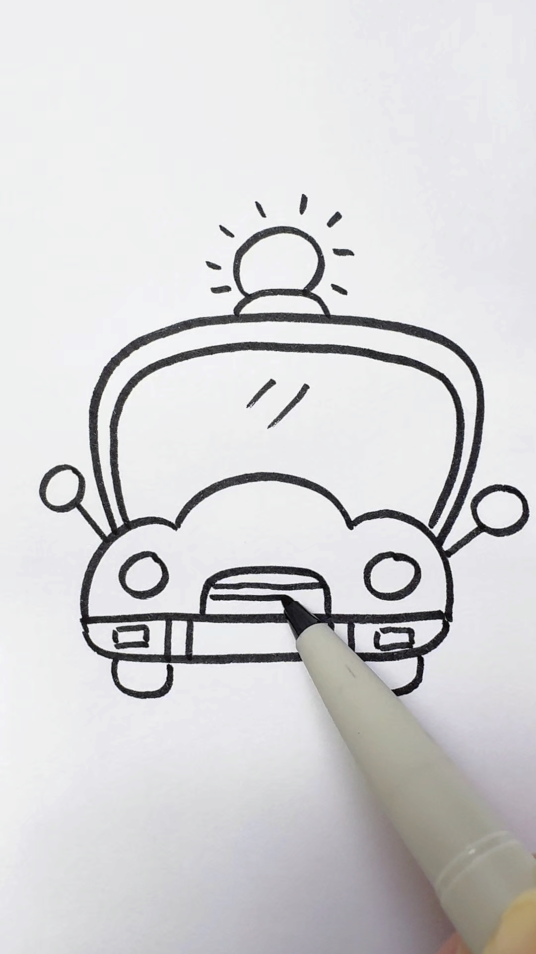 什么车的车顶上有灯啊?