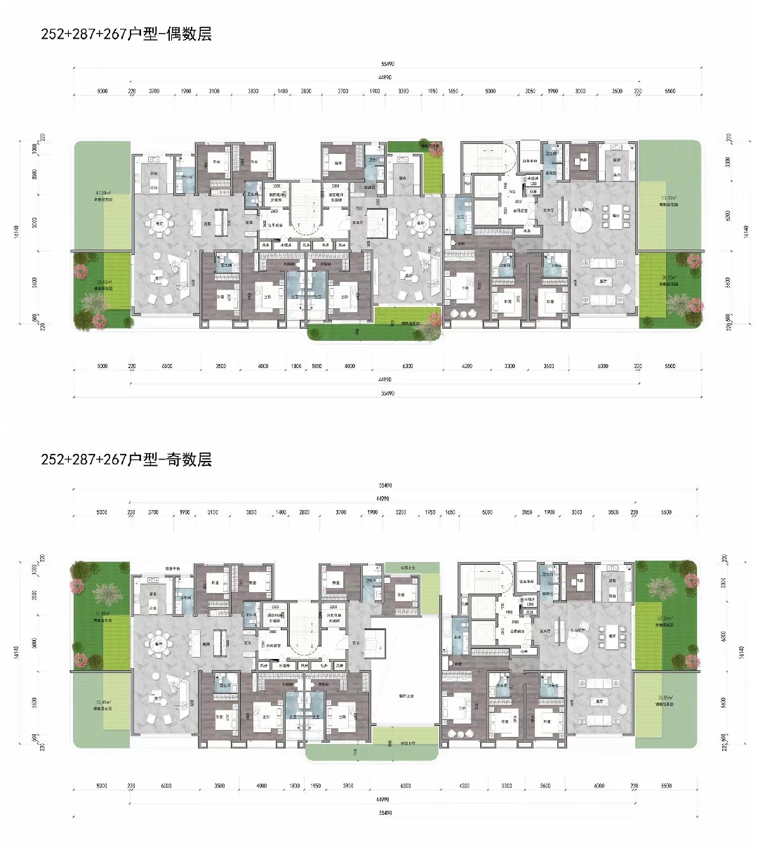 270多平米的空中复式大平层,不错