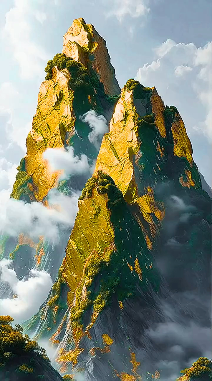 金山炸裂,黄金天降"见者好运