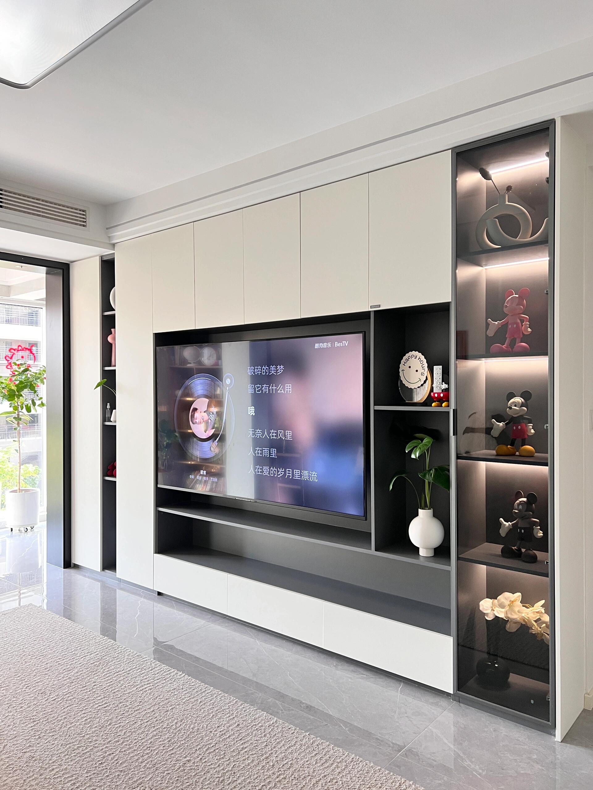 9款满墙电视柜实景案例分享,美观实用耐看.#家居装修# #装修灵感库