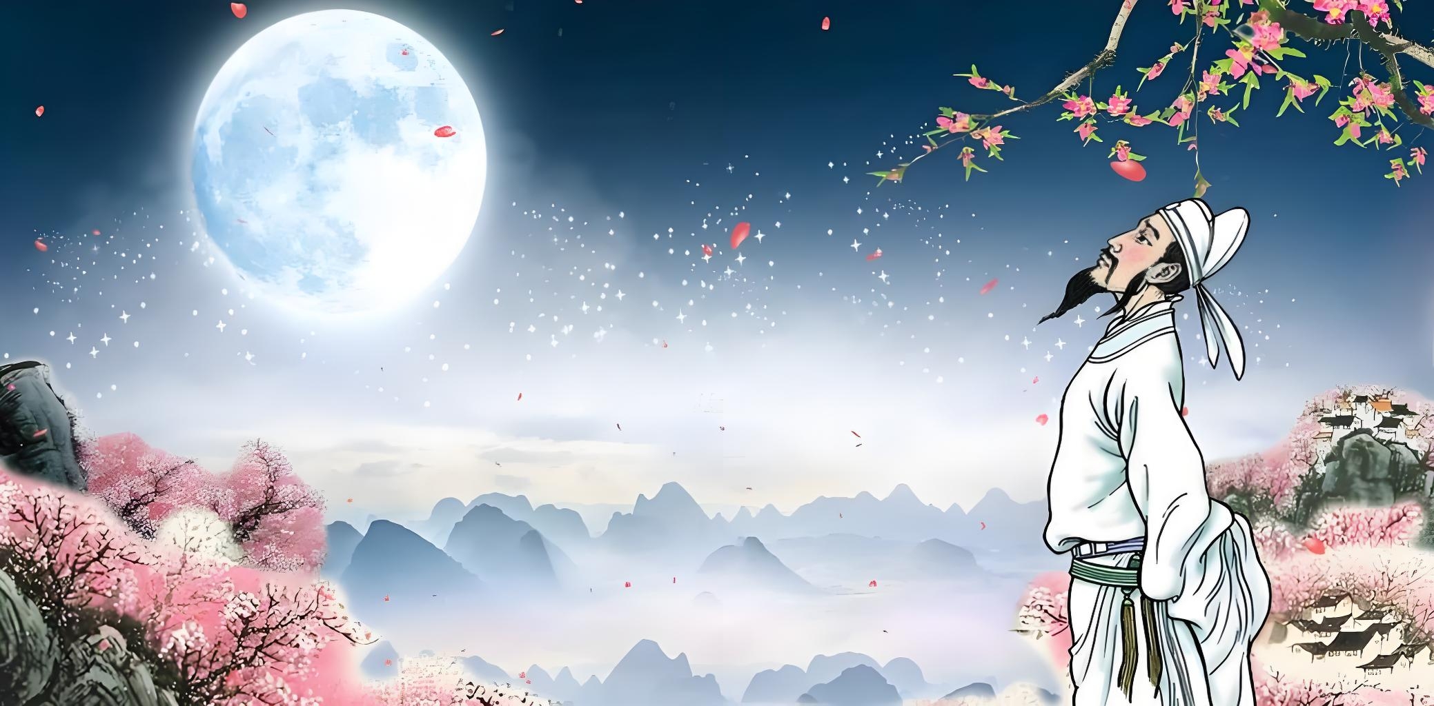 中国古典诗词传承人邹謇# #邹醉翁亭记封面 唯美 ppt背景 ai生成 横