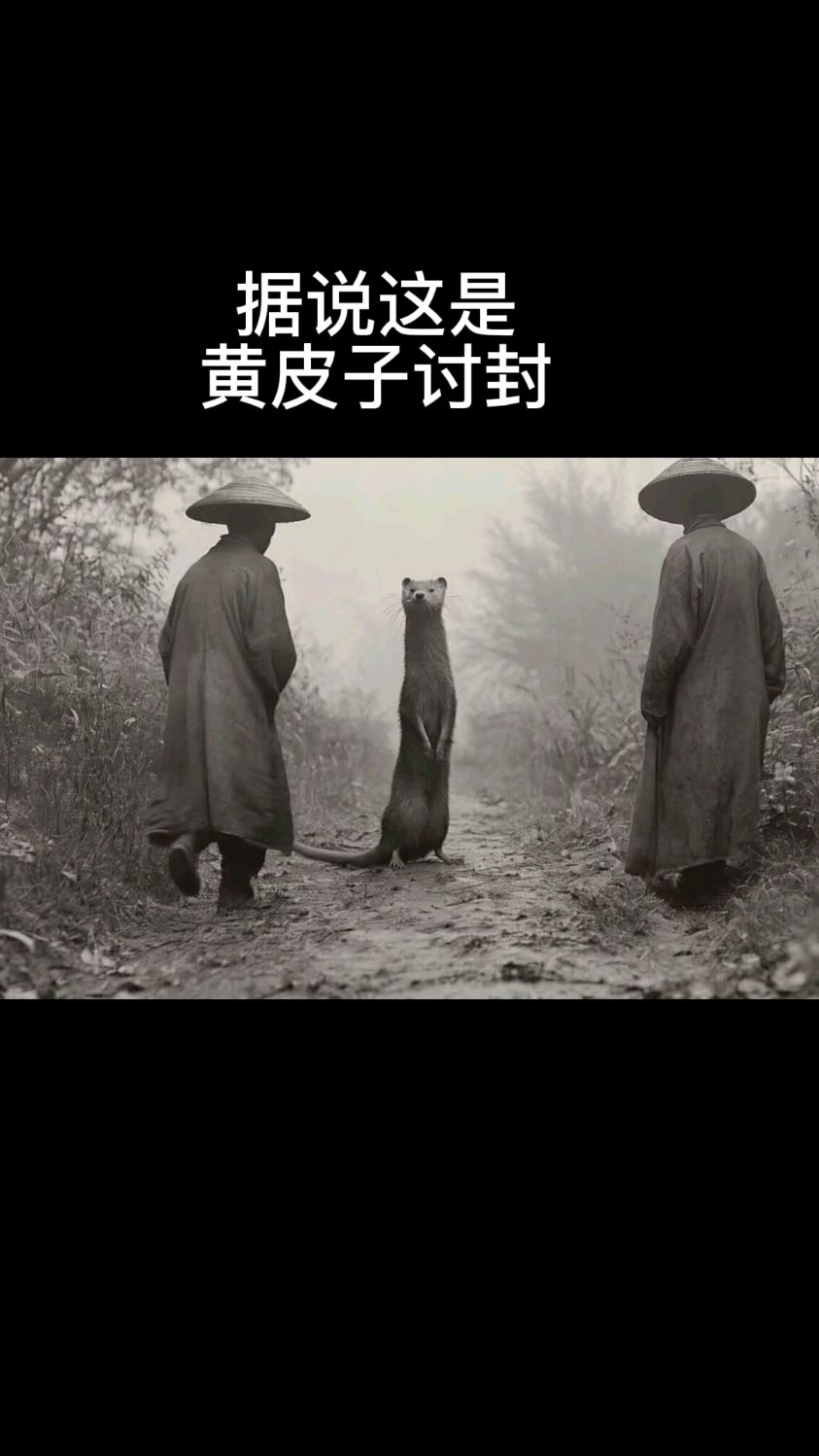 据说黄皮子讨封,民间故事.