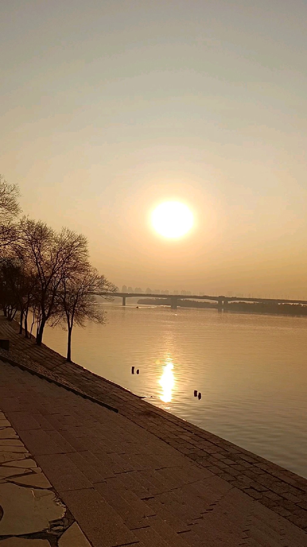 夕阳西下,落日余晖图片