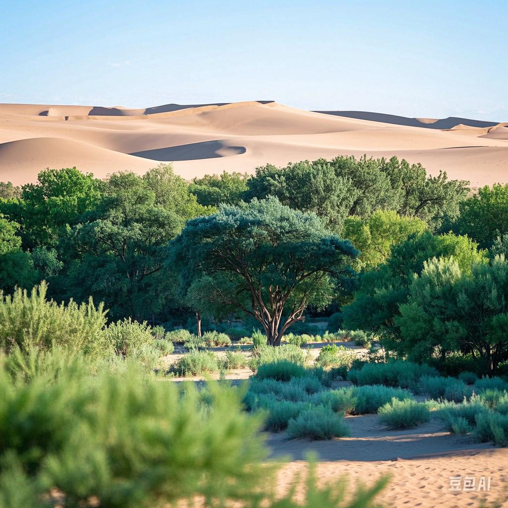 就连一向傲娇的南棒网民,沙漠绿化沙漠植被图片上面是沙漠下面是