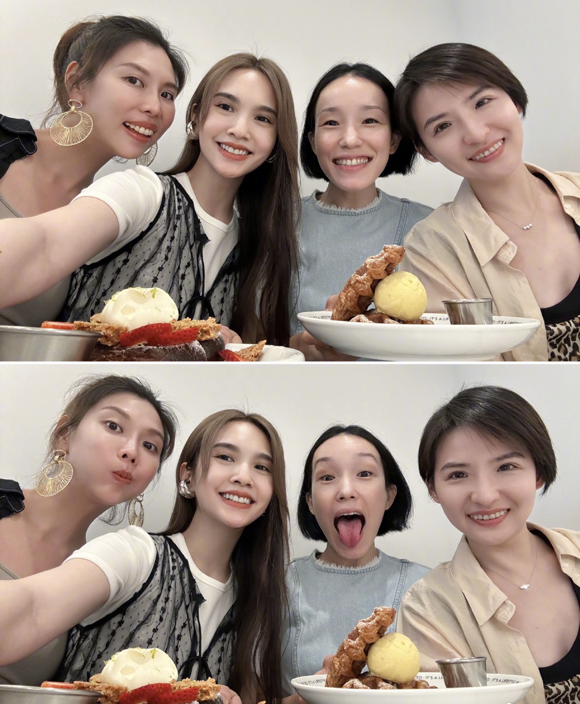 杨丞琳和姐妹们约会,还秘密帮姐妹的老公策划求婚,和姐妹们合照只有她