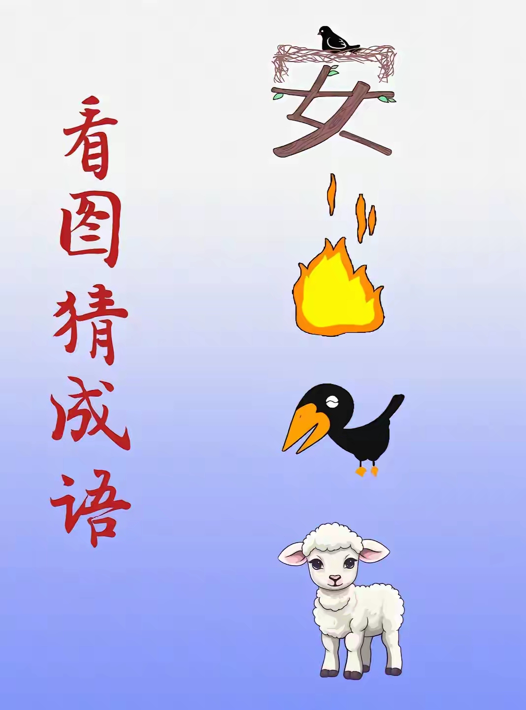 看图猜成语,下面这张图片就是一个成语