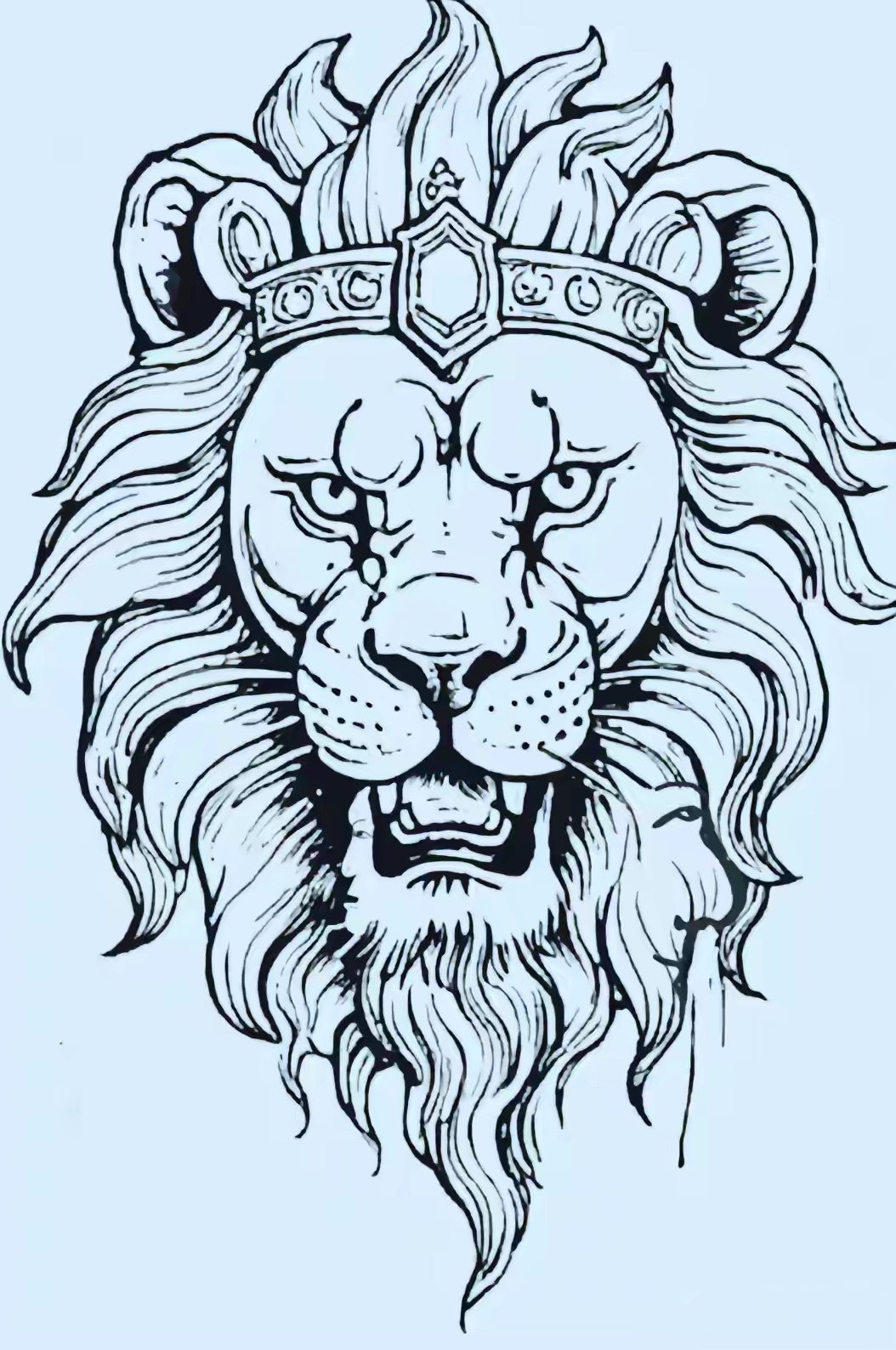 考眼力,找人脸,高大威猛的狮子头像中隐藏了三张人脸,看谁用最短的