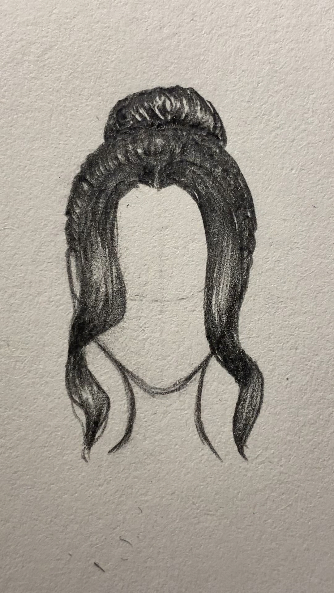 一分钟画一个丸子头