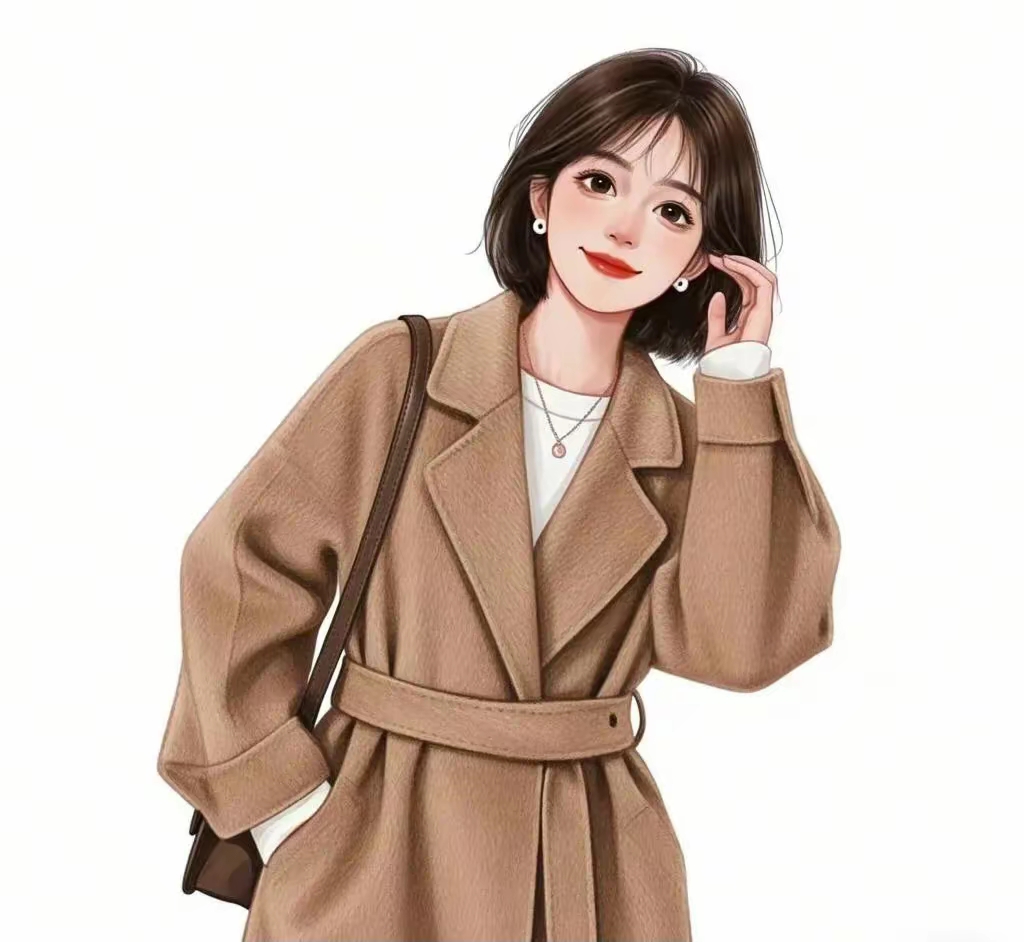 适合职业女性的9个头像,冬天先用大衣款,下回再发夏天的风