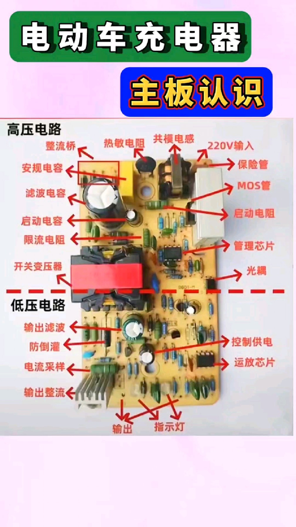 电动车充电器电路板认识