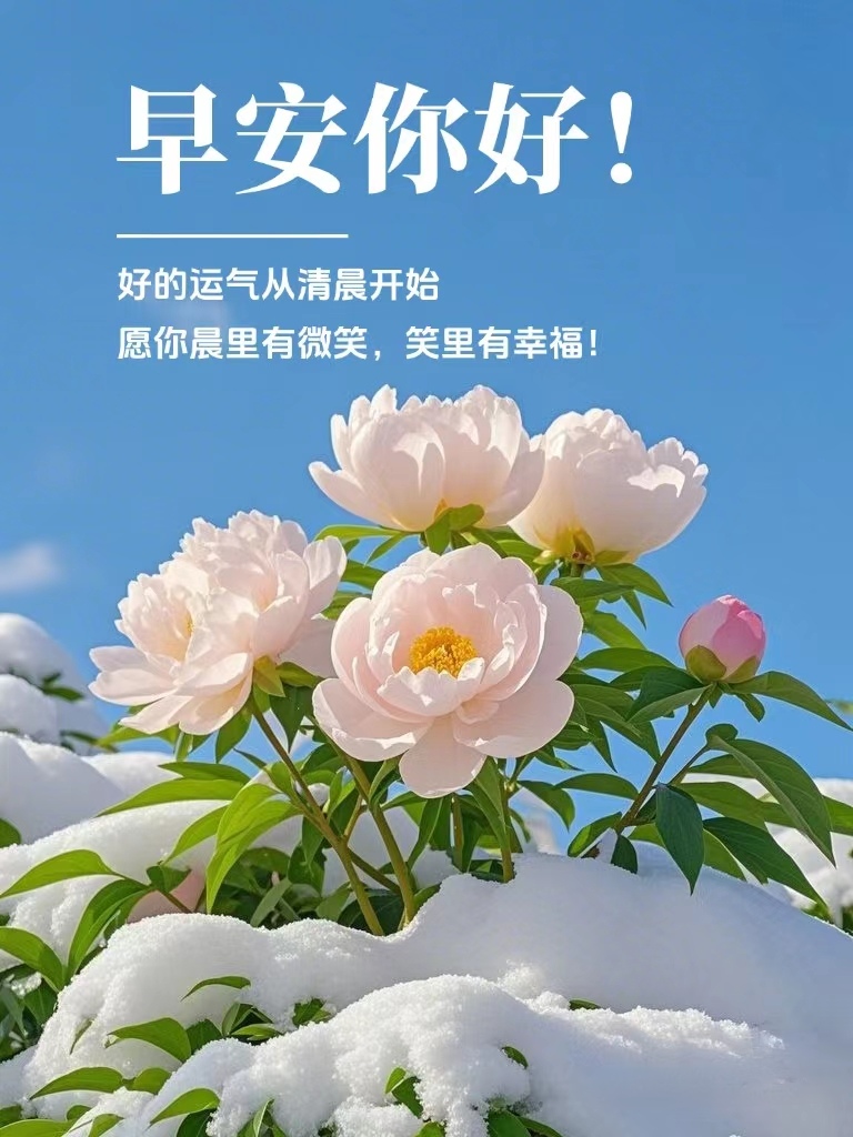 早安,愿你拥有一个美好的一天!