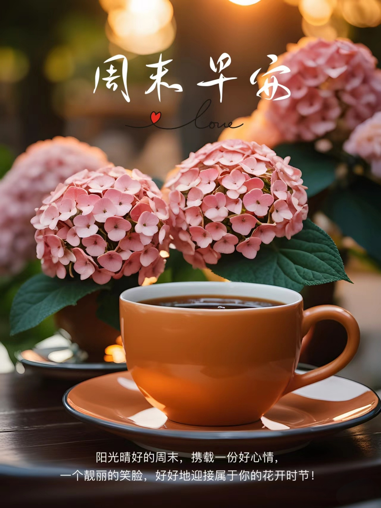 当周末的第一缕阳光洒进房间,愿它带走你一周的疲惫,只留下宁静与美好