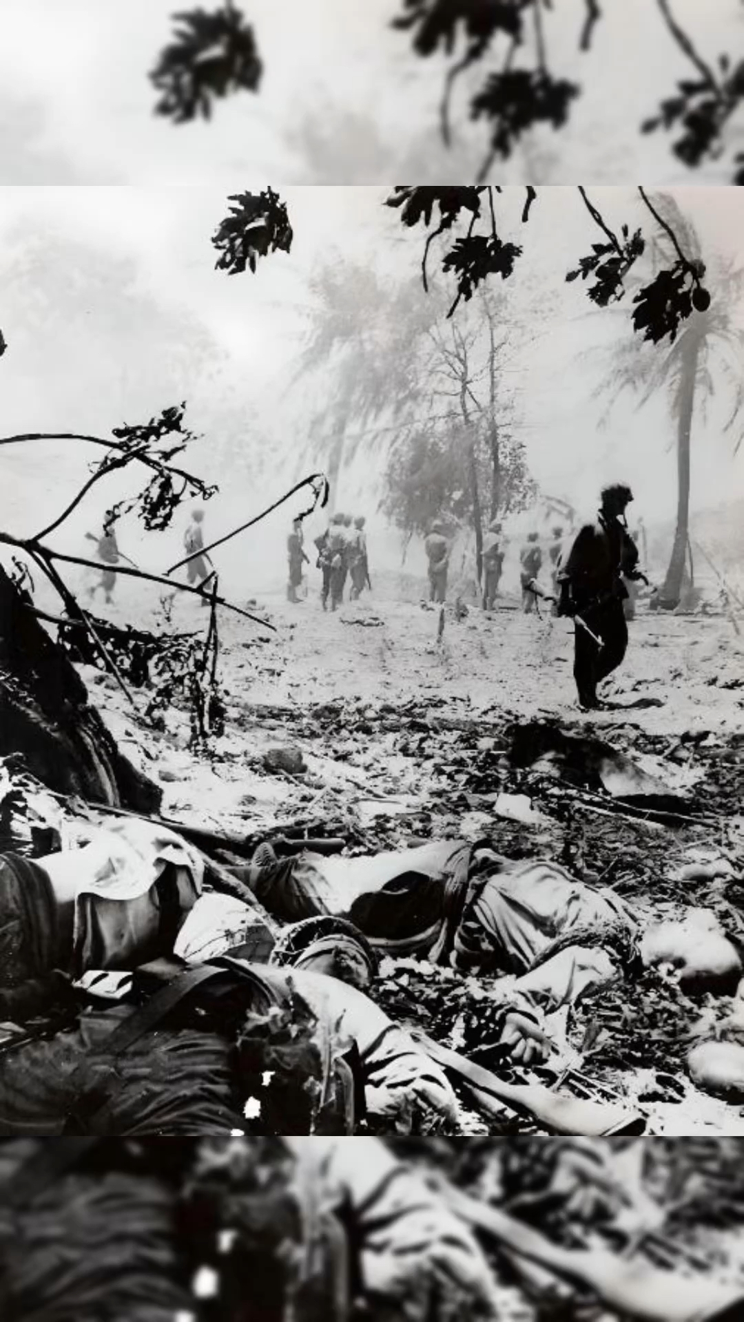 塞班岛战役美海军陆战队消灭大批鬼子