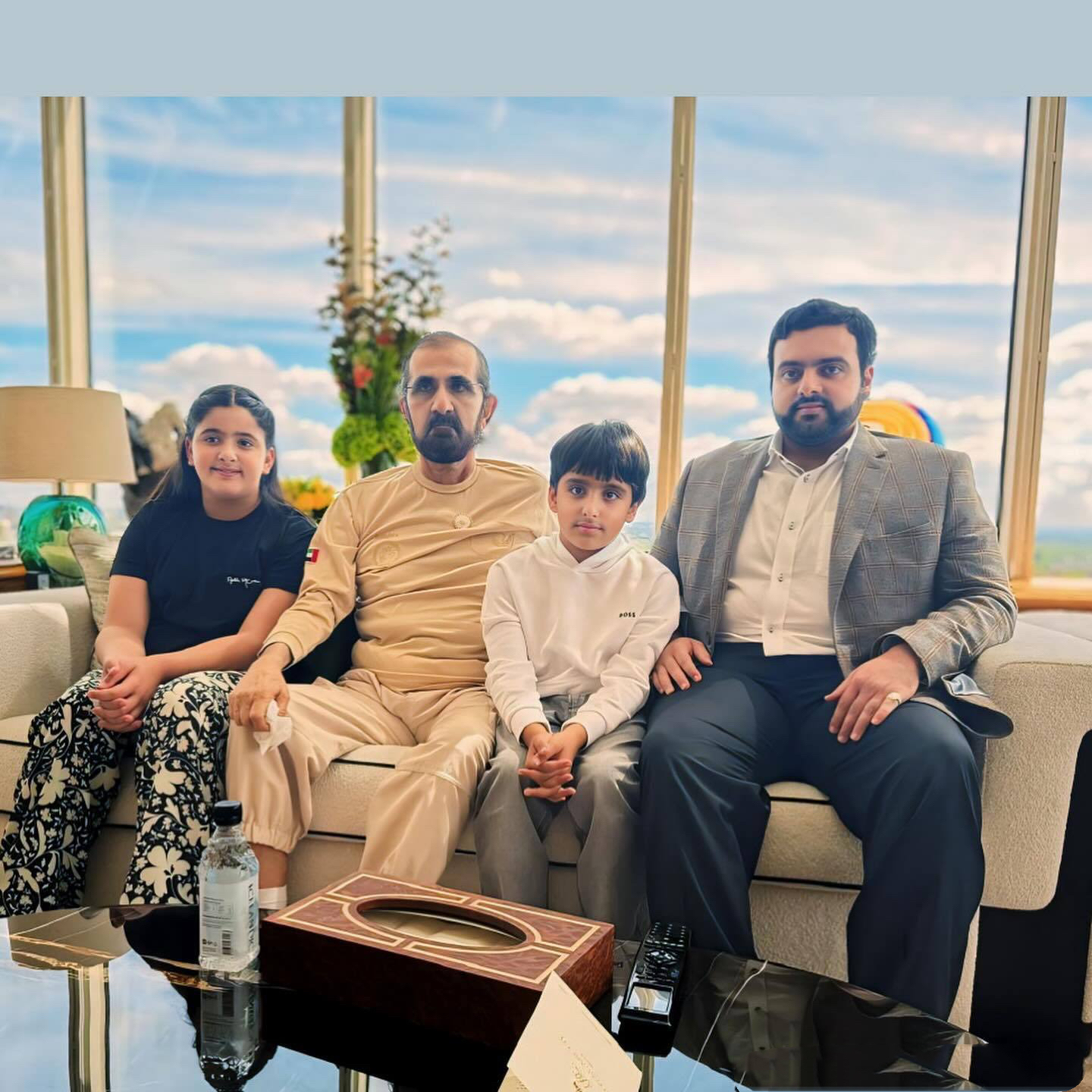 迪拜酋长穆罕默德瘦成骷髅了!