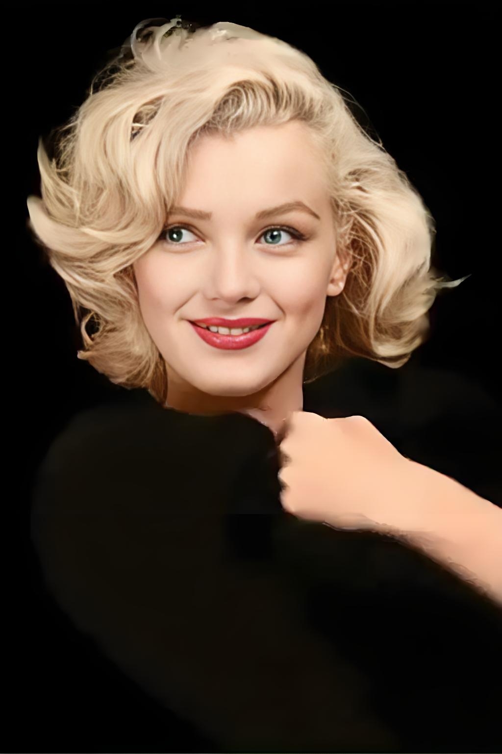 情感波澜情路漫,爱如朝露韵无边. 金发红唇魅万千,时尚华彩映流年