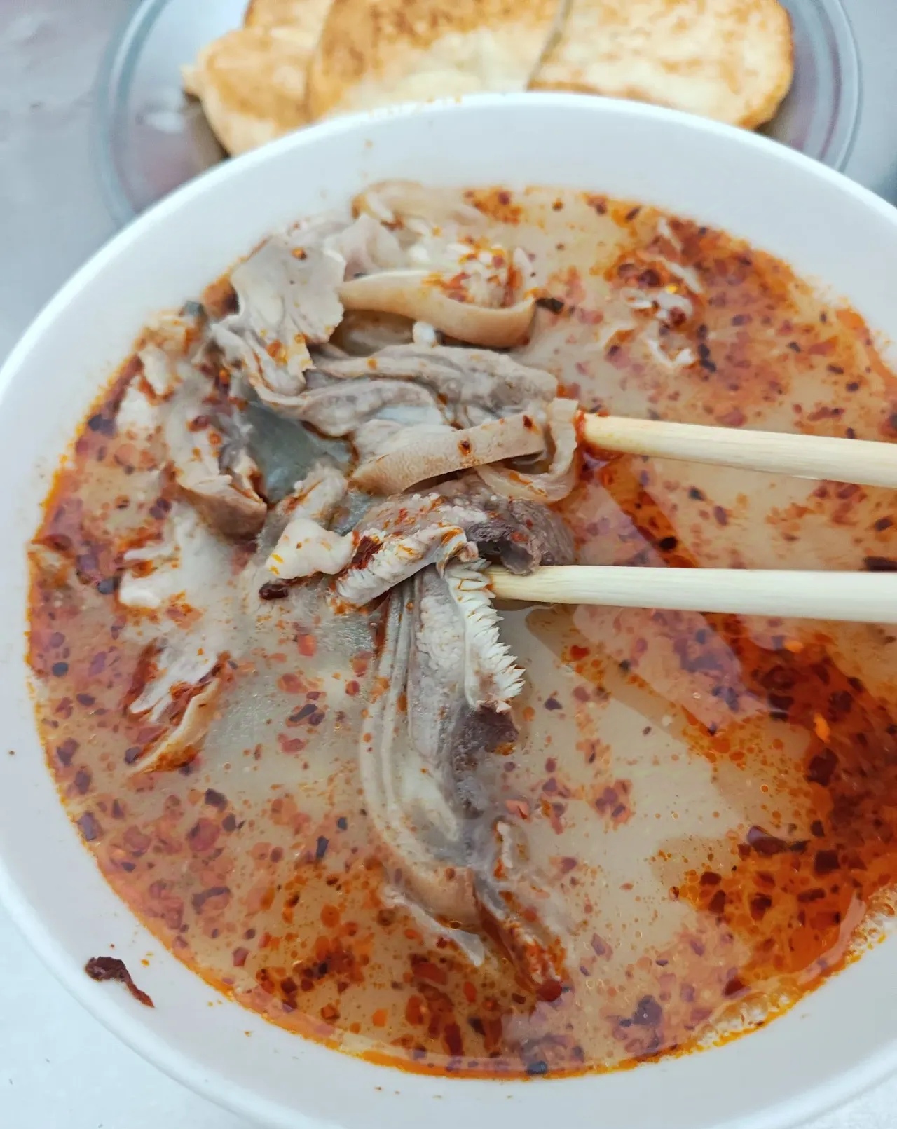 我当时心里那个惊讶啊这哪是羊杂汤啊简直就是贵族羊