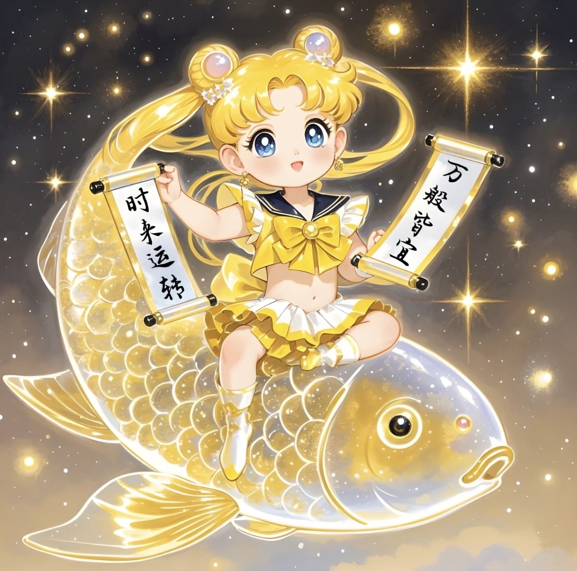 好运锦鲤常相伴 可做头像哦,赶紧收藏起来吧