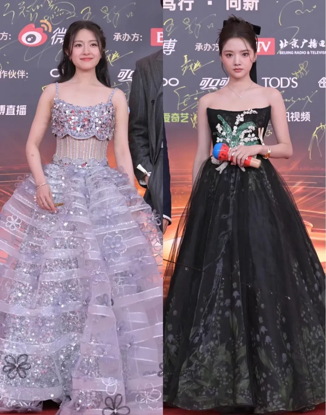 左边是李兰迪,1999年出生于北京,身高163cm