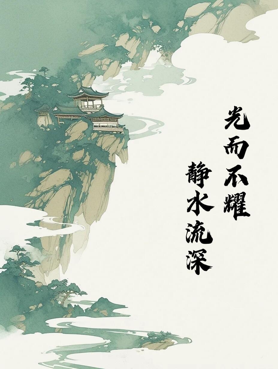 圆融谦和,温柔坚韧,以平常心 静水流深光而不耀,静水流深静水流深配图