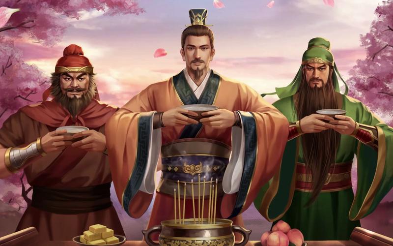 在中国历史的长河中,三国演义中的刘备,关羽和张飞三位英雄被誉为"