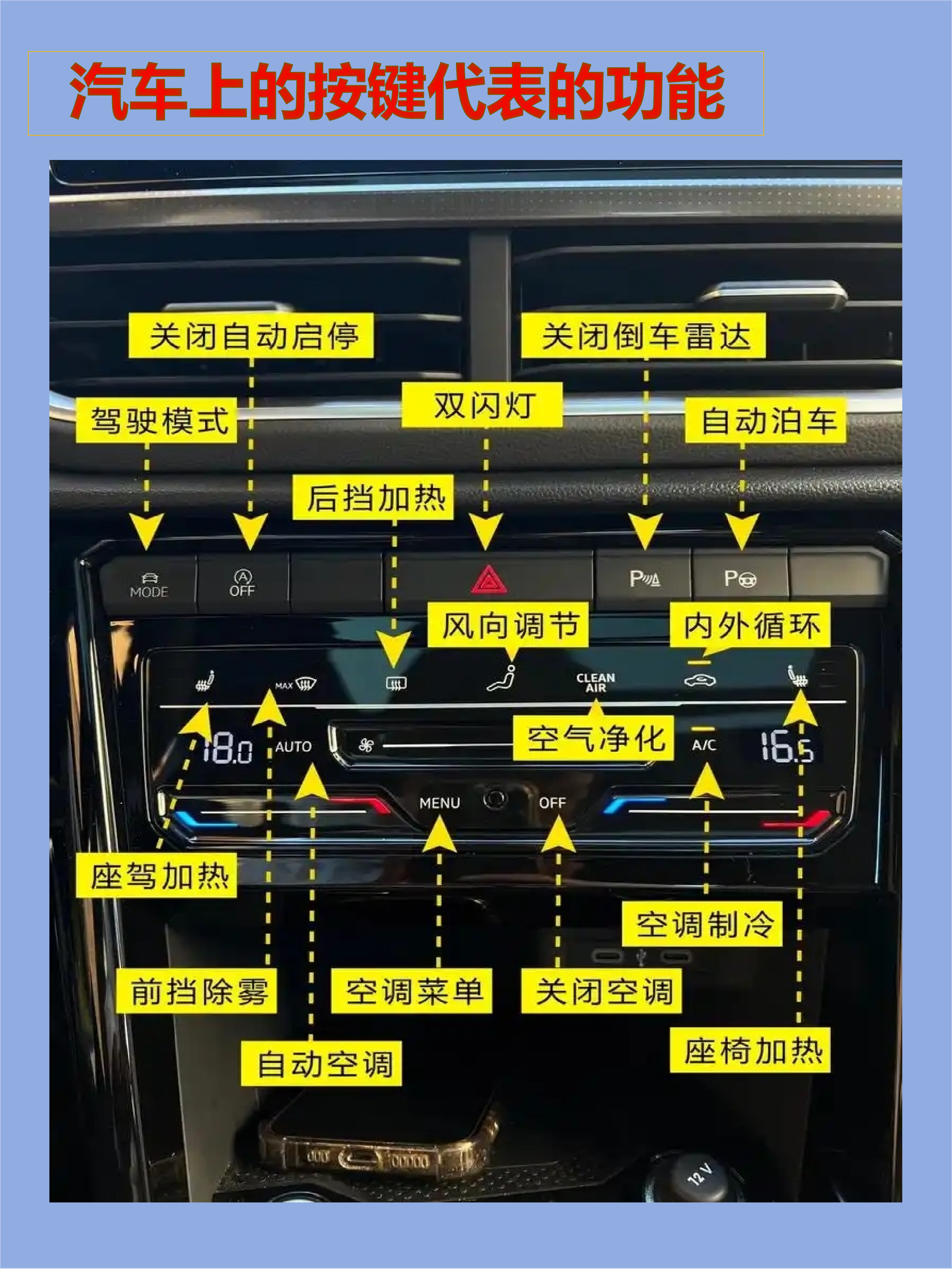 大运汽车按键说明图解图片