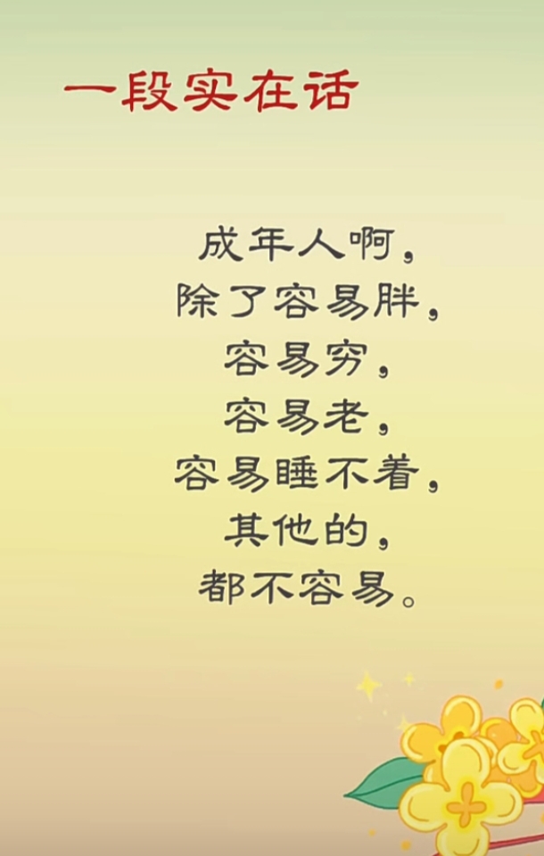 成年人的世界,充满了无奈与扎心