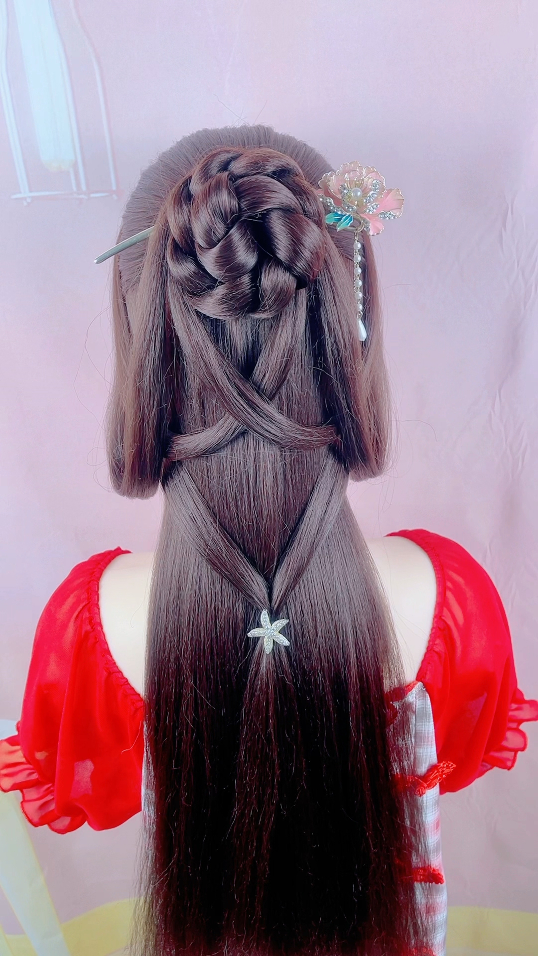 古风汉服美如画,元旦节这样扎