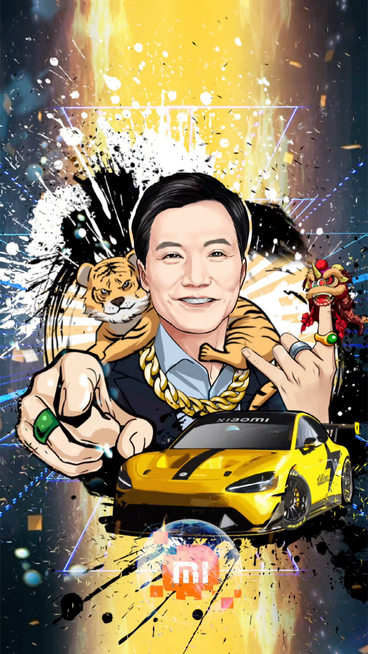 头像设计之雷军与他的小米su7