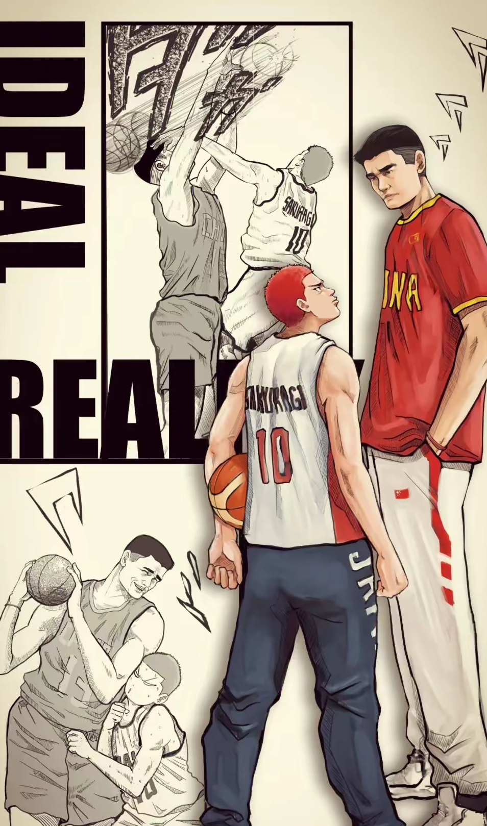 姚明拥有巨大的身高优势,这使他在篮下具有强大的